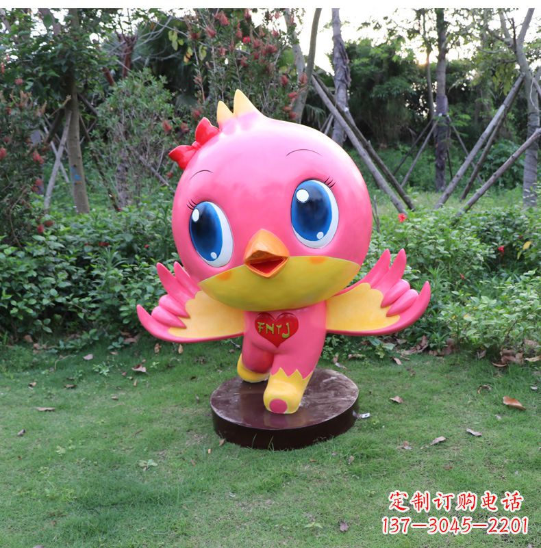 丽水玻璃钢卡通鸽子雕塑