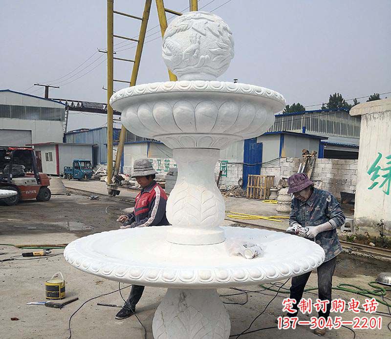 丽水风水球喷泉石雕塑
