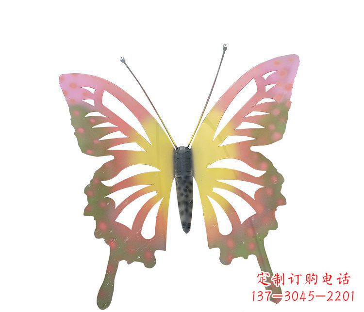 丽水梦幻缤纷不锈钢蝴蝶摆件雕塑