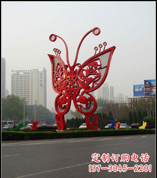 丽水大型不锈钢蝴蝶雕塑