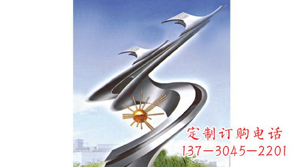 丽水展翅飞翔伊甸园不锈钢翅膀雕塑