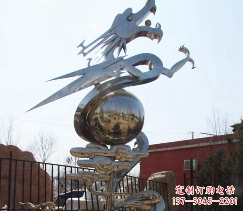 丽水传统与现代完美结合的青铜龙雕塑