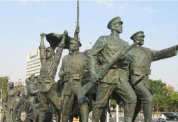 丽水纪念革命先烈的战士雕塑