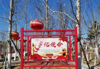 丽水创意不锈钢使命标牌雕塑