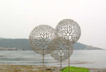 丽水 迷人的不锈钢蒲公英雕塑