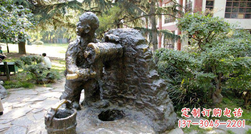 丽水春洋定制铜雕男孩雕塑