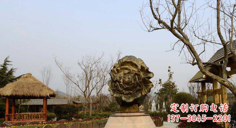 丽水公园大白菜景观铜雕