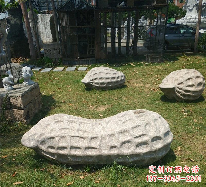 丽水精美大理石花生雕塑