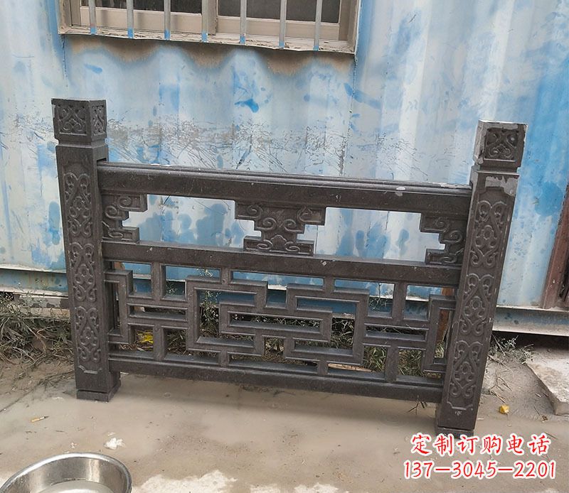 丽水集乐馆大理石栏板雕塑