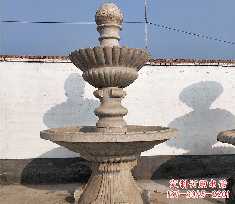 丽水中领雕塑定制公园大理石喷泉雕塑