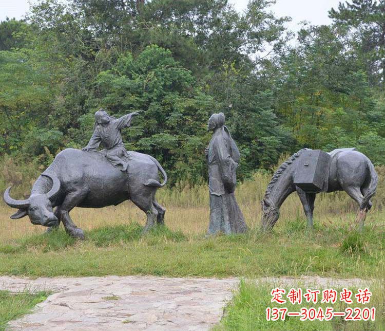 丽水杜牧小品铜雕精致雕刻，传递出朴实之美