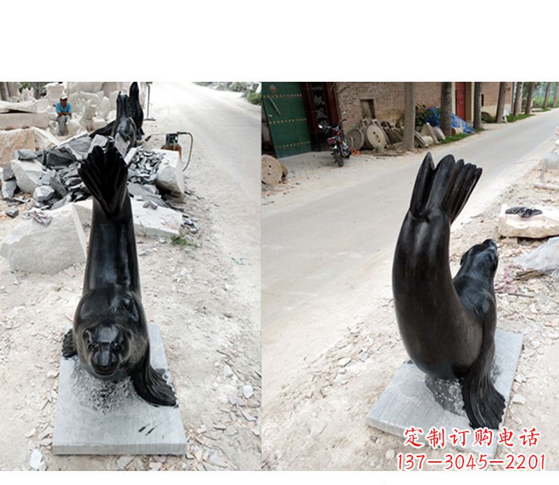 丽水高级定制公园海豚雕塑