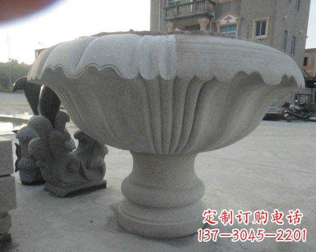 丽水高端大理石花盆雕塑