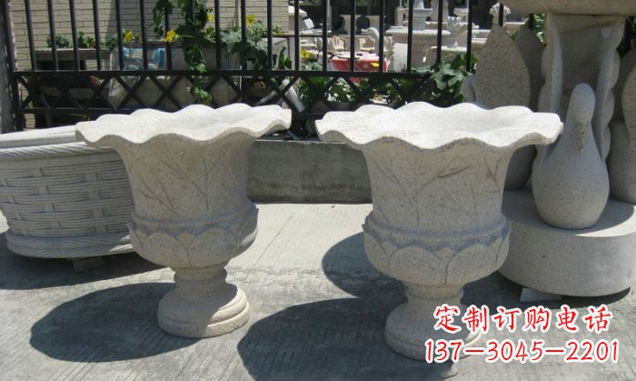 丽水大理石花盆雕塑