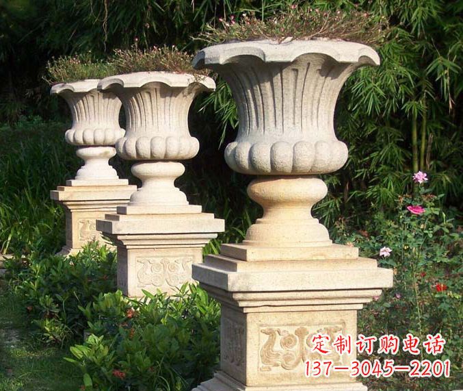 丽水高质量大理石花盆石雕