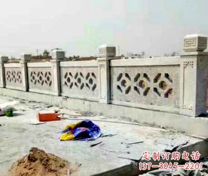 丽水公园大理石栏板石雕