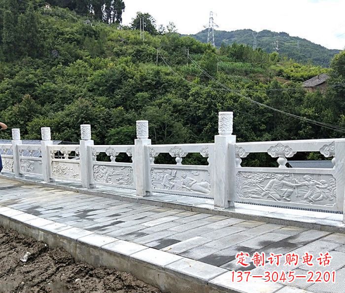 丽水专为公园景观定制的大理石栏板石雕