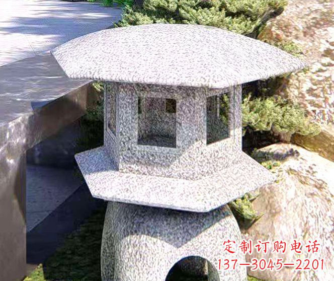 丽水石头雕塑灯——点亮公园之美