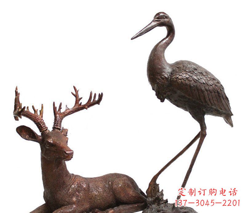 丽水中领雕塑仙鹤铜雕艺术品