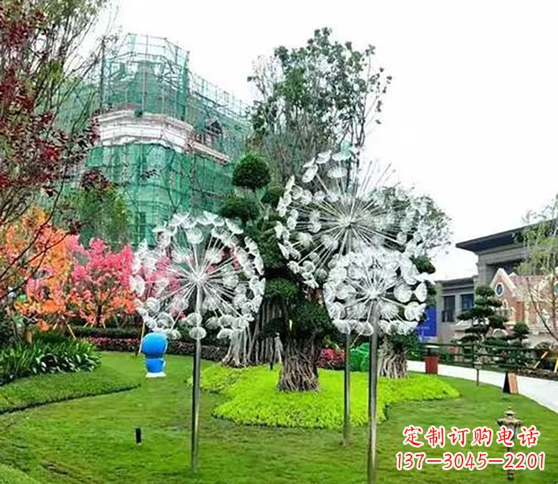 丽水公园蒲公英雕塑