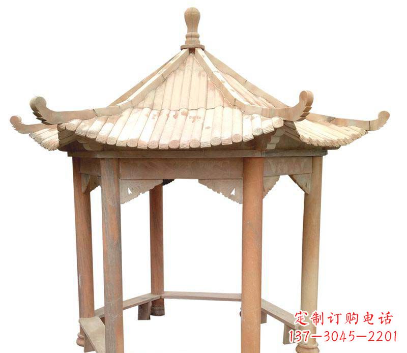 丽水精美六角凉亭雕塑