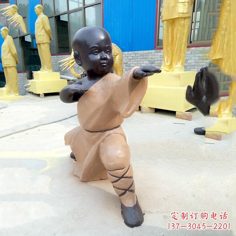 丽水传承传统文化的绝佳礼品——“功夫小和尚”雕塑