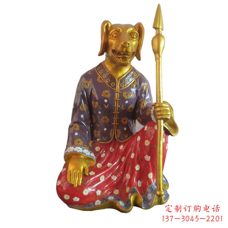 丽水高端可爱的玻璃钢生肖雕塑