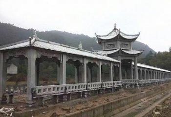 丽水中领雕塑定制精美的公园石雕亭子长廊