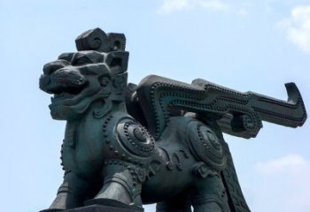 丽水中领雕塑-铜制獬豸雕塑