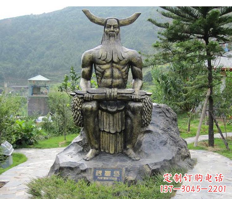 丽水传承古代文明,为家居装饰点缀伏羲铜雕