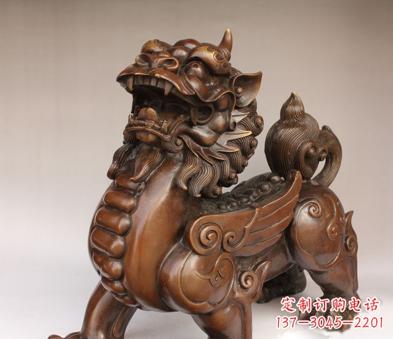 丽水古代神兽貔貅铜雕 