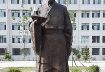 丽水传承古代珍贵文化—祖冲之铜雕塑