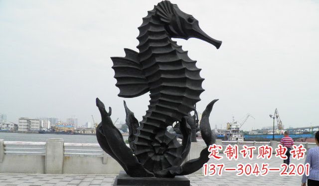 丽水广场海马铜雕