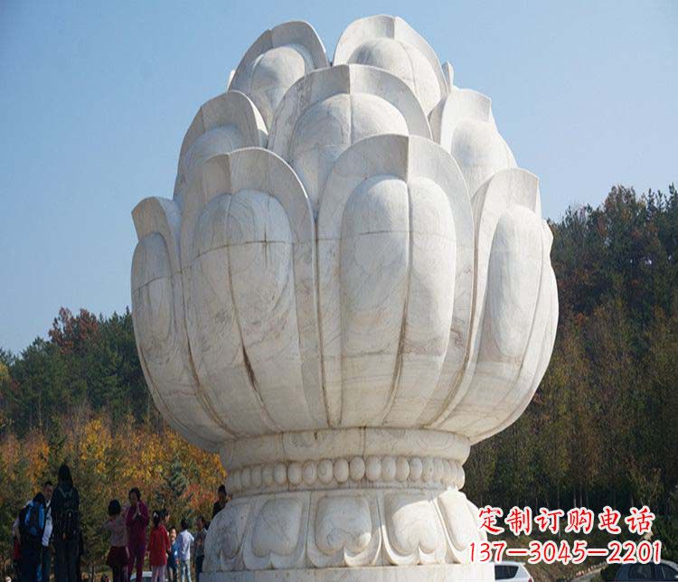 丽水荷花雕塑,引领广场石雕时尚