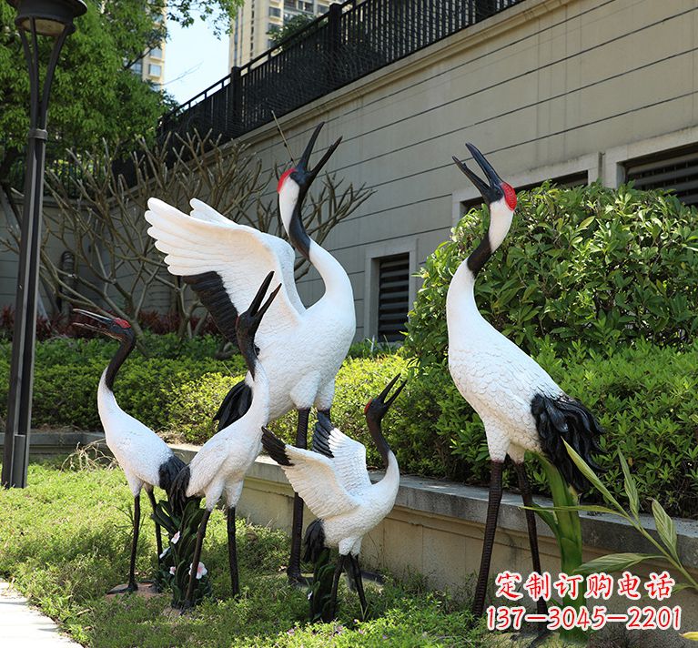 丽水精致仿真的仙鹤雕塑