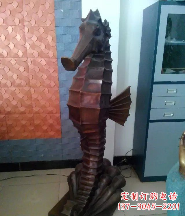丽水海马铸铜动物铜雕