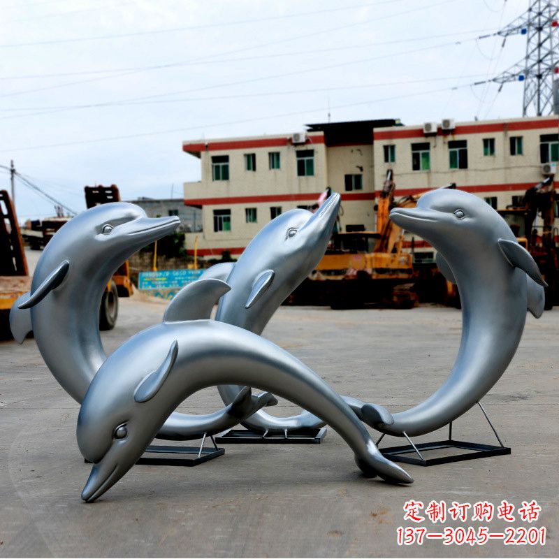 丽水海豚玻璃钢雕塑