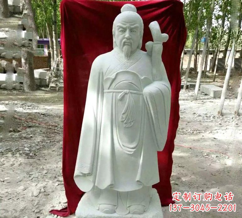 丽水汉白玉古代名医华佗雕塑