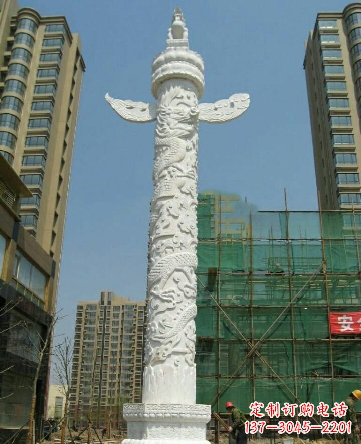 丽水汉白玉华表雕塑,精致美观、质量一流