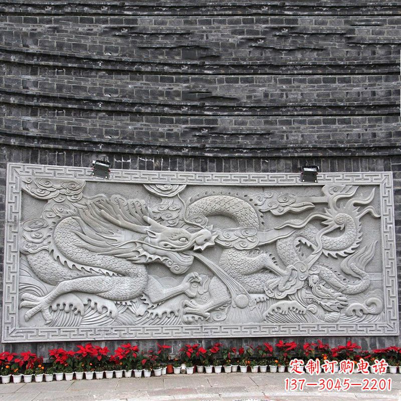丽水汉白玉龙纹浮雕墙,专为您打造贵族感