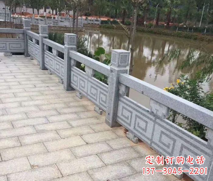 丽水护城河建筑石雕栏板 (4)