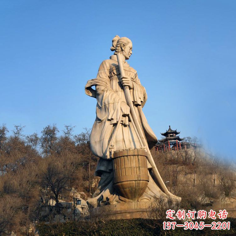 丽水景区景点历史名人古代著名美女文姜大型景观雕塑