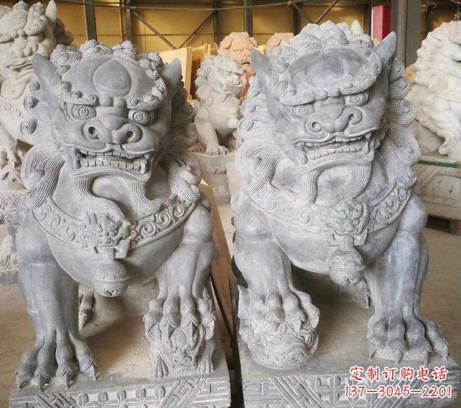 丽水景区南方石狮子石雕 (3)