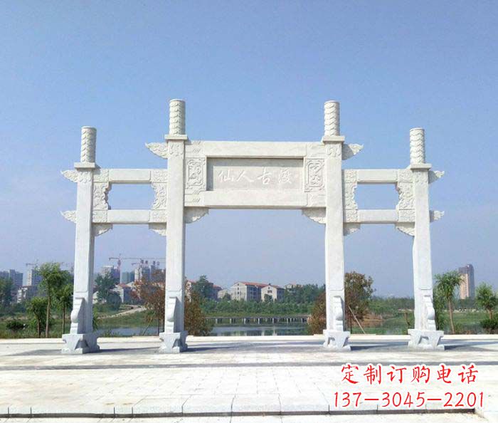 丽水精美牌楼石雕,给你传统文化的享受