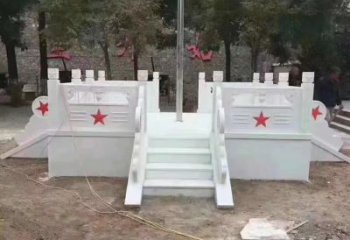 丽水高贵典雅的汉白玉升旗台石雕