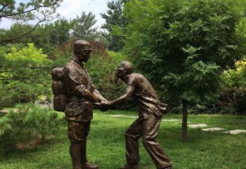 丽水缅怀八路军历史，铸就具有纪念意义的老人铜雕