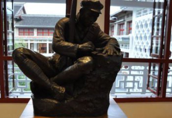 丽水铜雕红军战士纪念雕塑，烈士镌刻永恒记忆