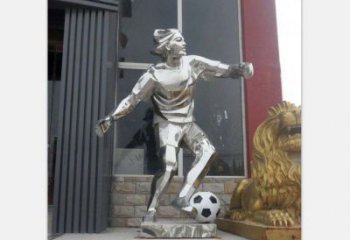 丽水精美的不锈钢足球人物雕塑