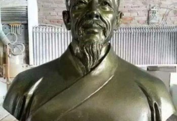 丽水李时珍头像铜雕，为纪念传奇祖国医学家