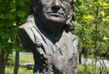 丽水李斯特铜雕头像-匈牙利钢琴之王，世界著名作曲家公园雕塑